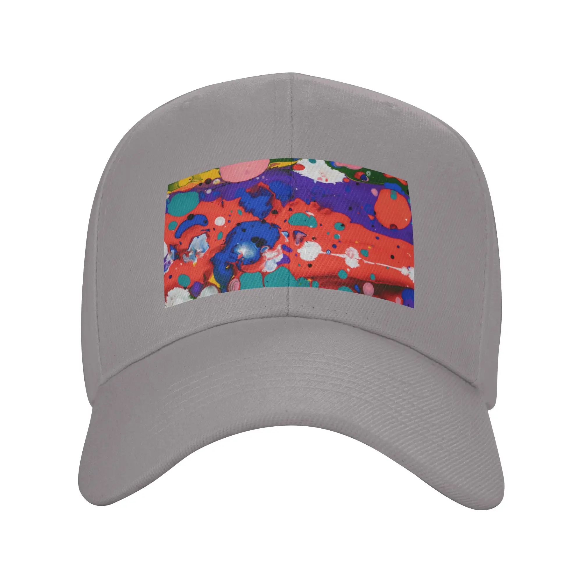 Holi Colour Abstract Art Trendy Baseball Cap Fan Meet Portable Headwear