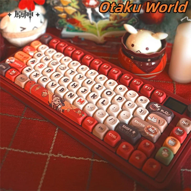 

Genshin Impact Klee mechanical keyboard Original Merch Anime Game keyboard Halloween Gift