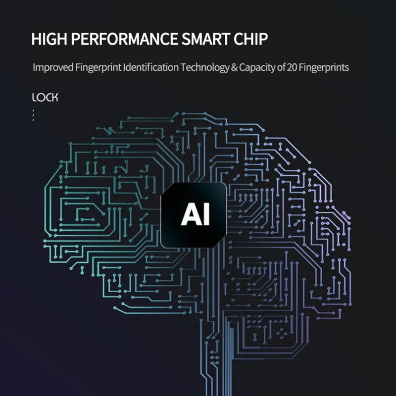 BP01 Pure Fingerprint Unlock Smart Lock Drawer Door Lock Sensor Wardrobe Locker Ultra-long Standby Power Saving