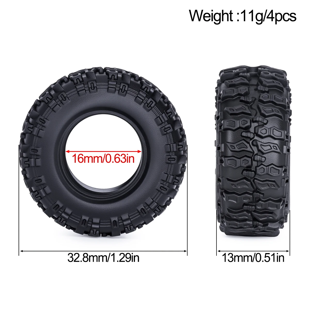4 Adet 0.7 İnç Kauçuk Lastikle - Wheel Rim Rc incelemesi ve fiyatı