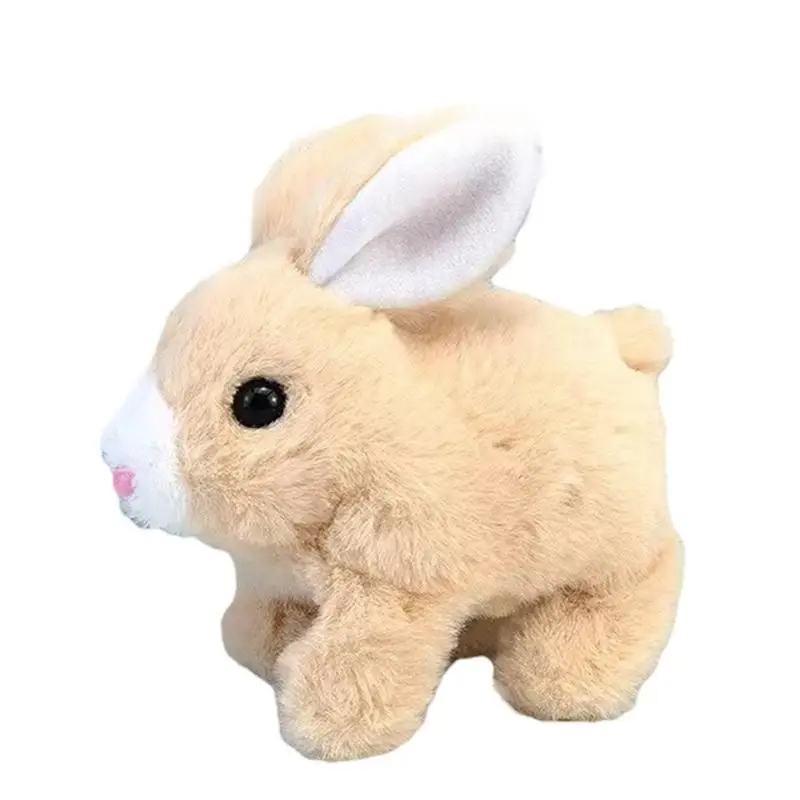 

Interactive Bunny Toys For Kids Stuffed Plush Hopping Rabbit Toy Squeaky Sound Educational Interactive Toys For Car Home School