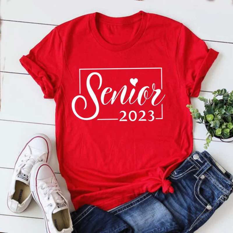 Senior 2023 Tops Senior Year 2023 Shirts Aesthetic Senior Class 2023 Women Tshirt Class of 2023 T-shirts Vintage