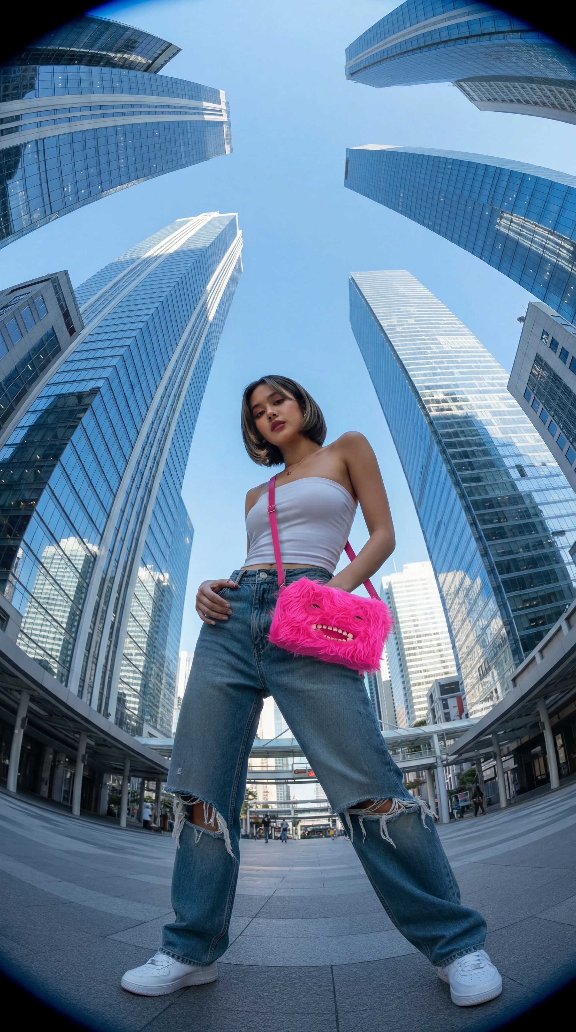 Fuggler Ugly Tooth Monster Plüschtasche, Umhängetasche, niedliche Plüsch-Geldbörse, Rucksack, Fuggs-Geldbörse, Mädchen-Cartoon-Tier mit Kettenriemen – Detail 33