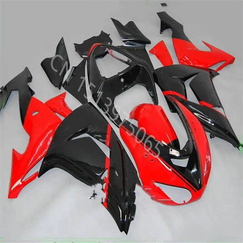 

motorcycle Fairing Kit Fit for kawasaki Ninja ZX10R 2006 2007 Injection molding 10R ZX-10R 06 07 red black Fairings set