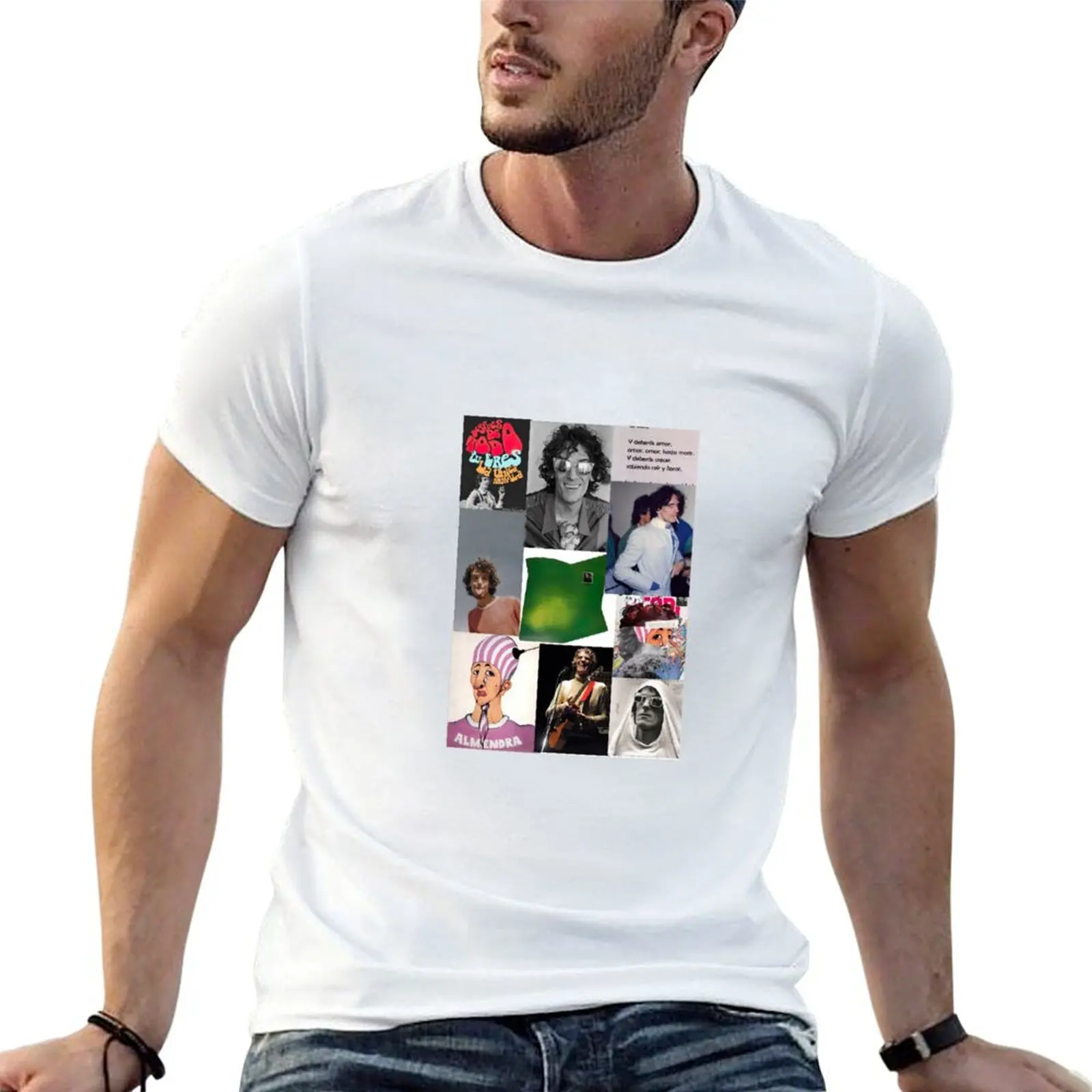 Camiseta LUIS ALBERTO SPINETTA, camisetas gráficas para hombre, camisetas de algodón suave para hombre, camiseta personalizada