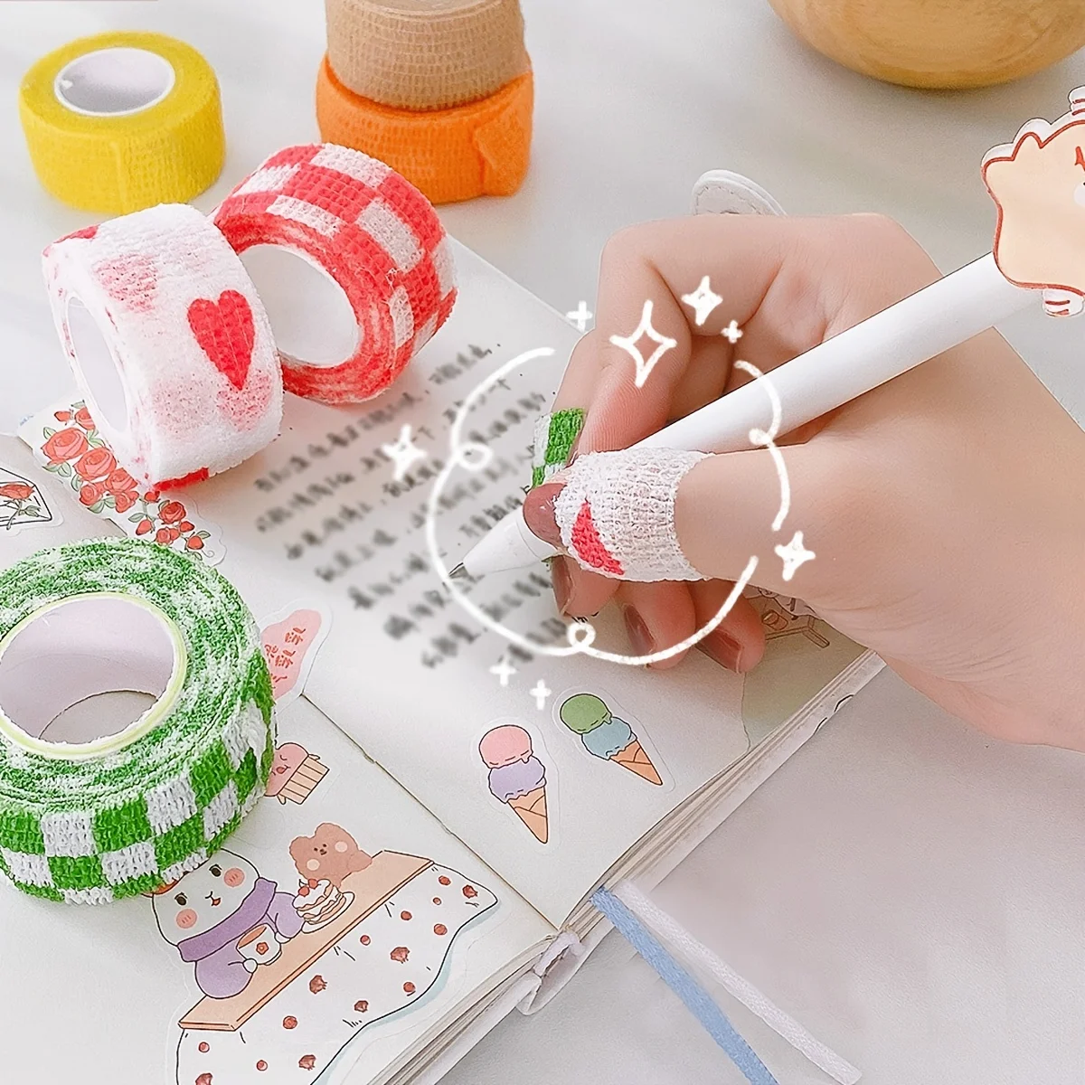 1 шт., самоклеящаяся эластичная повязка на палец