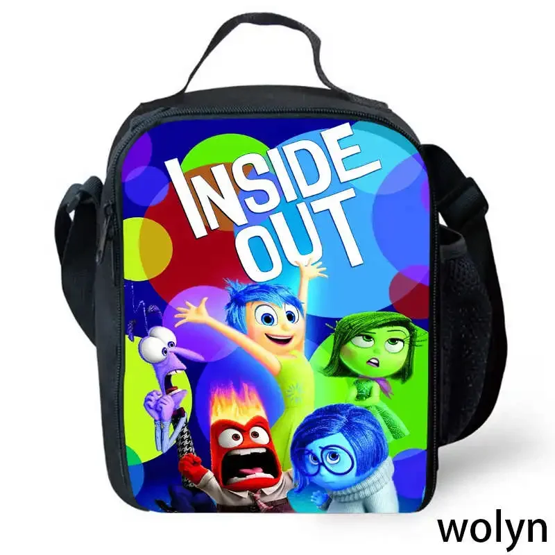 

Lunch bags for Child,Cartoon Inside Out School Picnic Bag for Girl Boy,Large Kids Insulation Cooler Bag for Aged 4-10 years