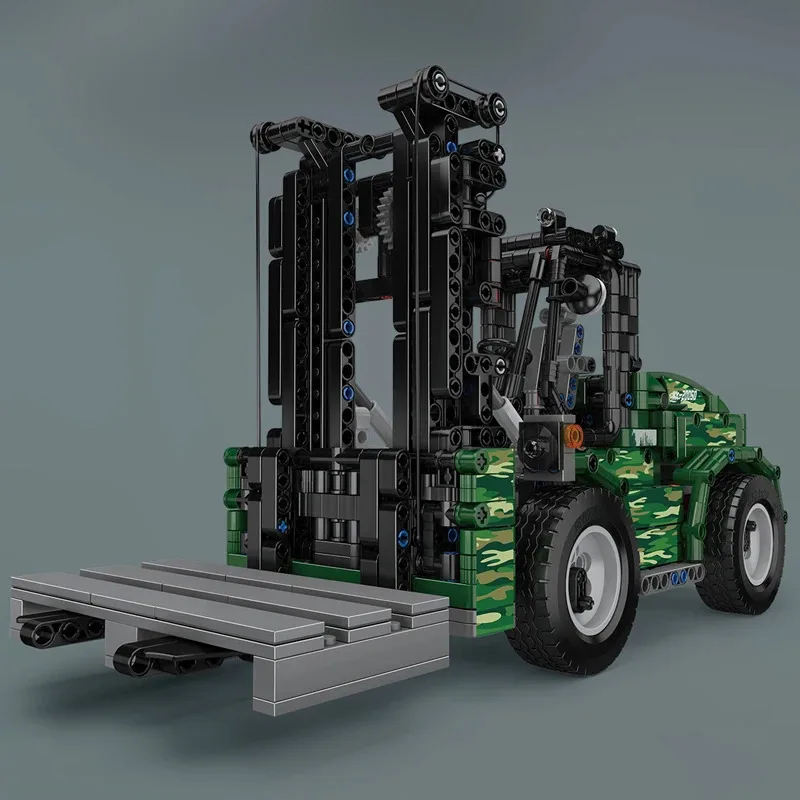 قالب الملك 20050 ألعاب السيارات التقنية RC الرافعات الشوكية العسكرية بنة التجمع نماذج من الشاحنات الطوب مجموعة الاطفال هدية الكريسماس