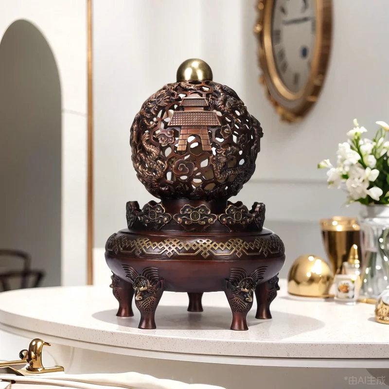 Brass ornament office living room wine cabinet entrance decoration