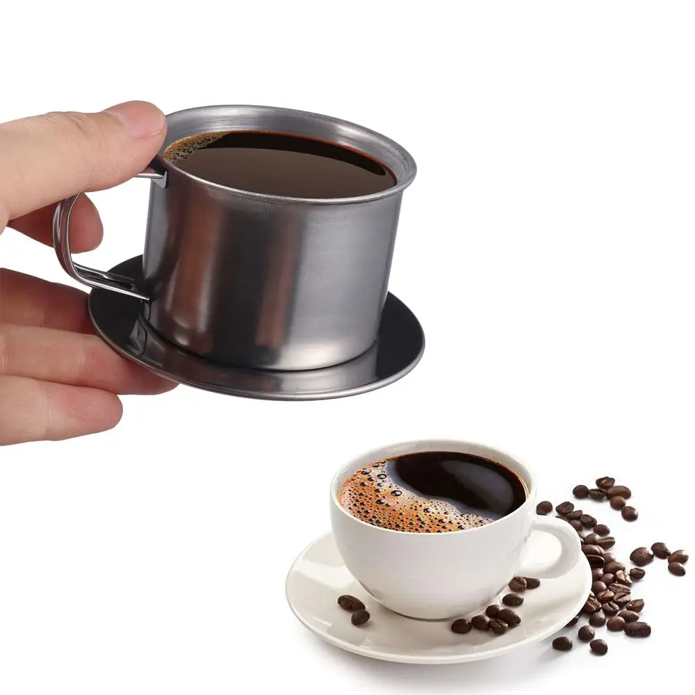 Tool Moka Pots Mug Cup Stainless Steel Drop Filter Vietnam Coffee Maker Infuser