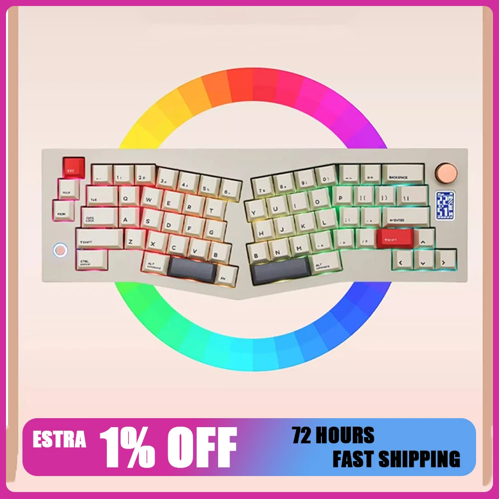 

CIDOO V68 Mechanical Keyboard Kit Small Color Screen Three Mod Low Delay Mechanical Keyboard Gasket Hot Swap Pc Accessories Gift