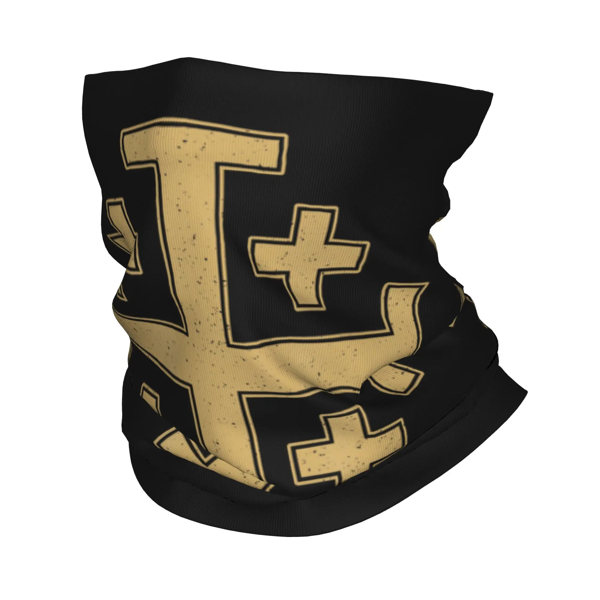 Knight Jerusalem Cross Christian Bandana Neck Gaiter Printed Templar Jesus Balaclavas Magic Scarf Multi-use Cycling Hiking Adult