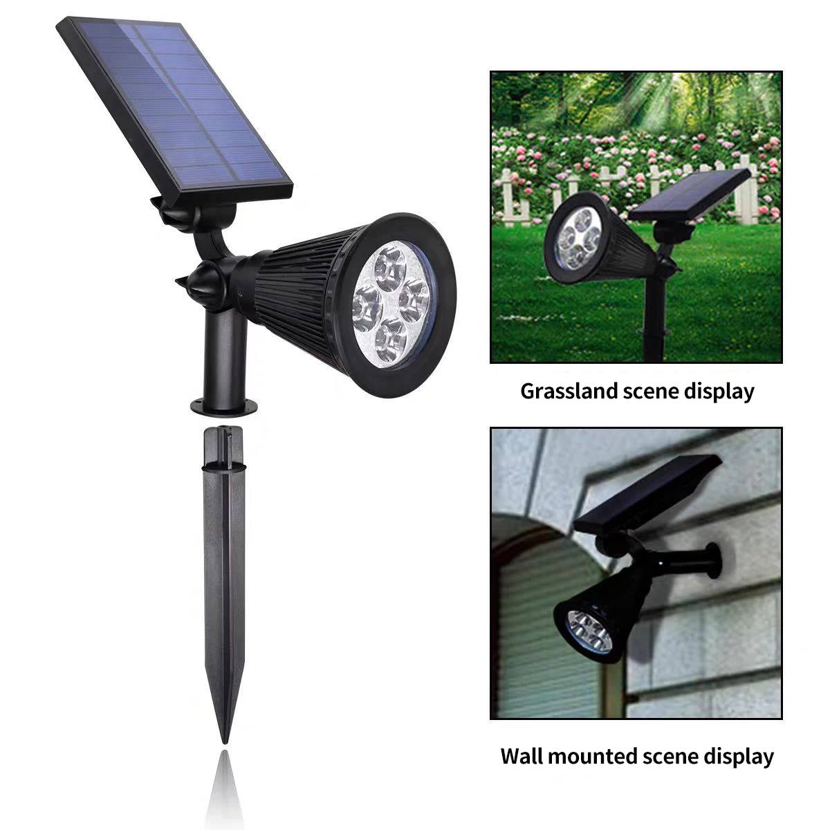 الأضواء الشمسية LED أضواء الحديقة في الهواء الطلق المكونات للماء في الأضواء الشمسية لتزيين المناظر الطبيعية في الفناء #5