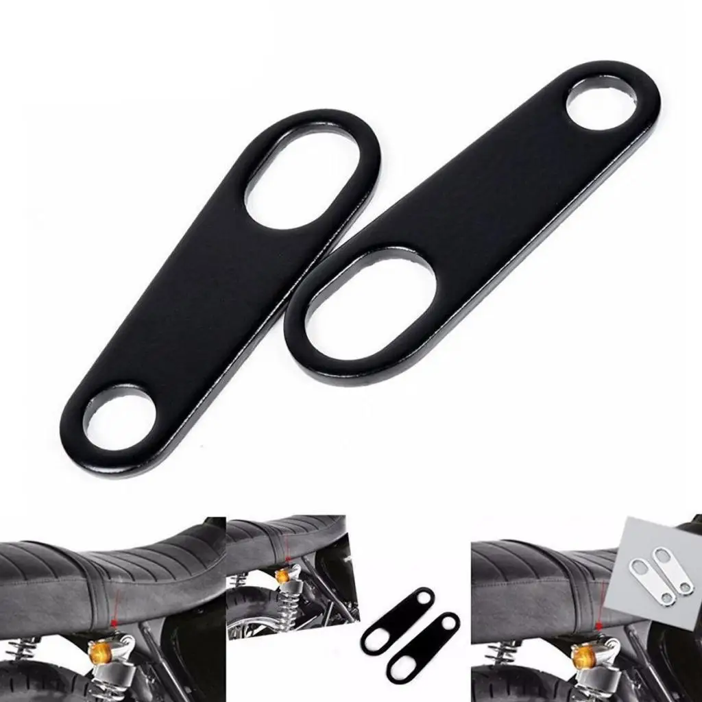 Indicator Light Mount Bracket Relocation Clamp for Cafe Racer Motorcycle Rear Accessories Universal 10mm