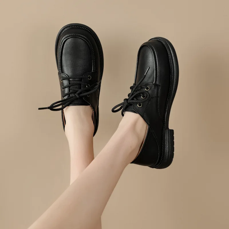 

British style love women pedal small leather soft-soled moccasin commuting single moccasin shoes