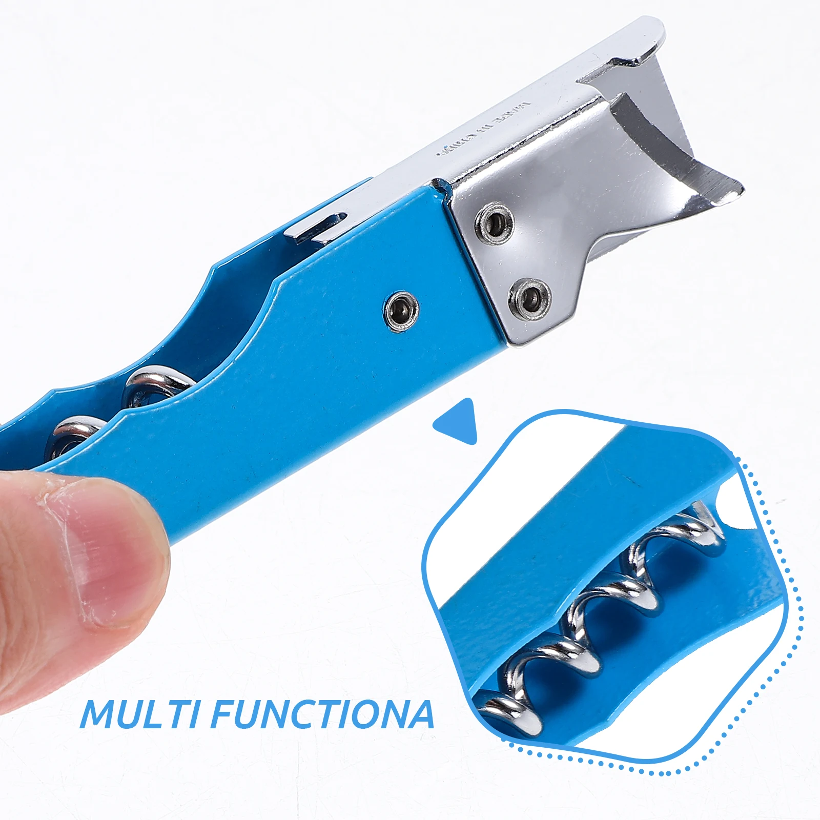 

Bottle Opener Corkscrew Beer Stainless Steel Manual Sky Blue Gift Manual Wine Opener Compact Easy