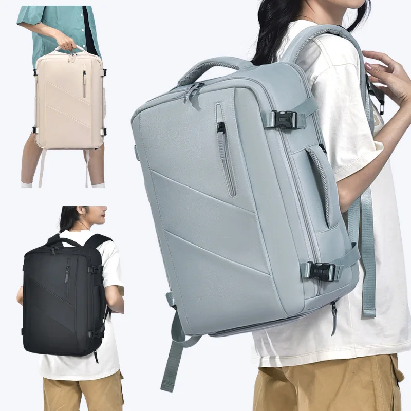 Men's Backpack Simple Style Large Capacity Travel Backpack High-end Business Laptop Bag Student