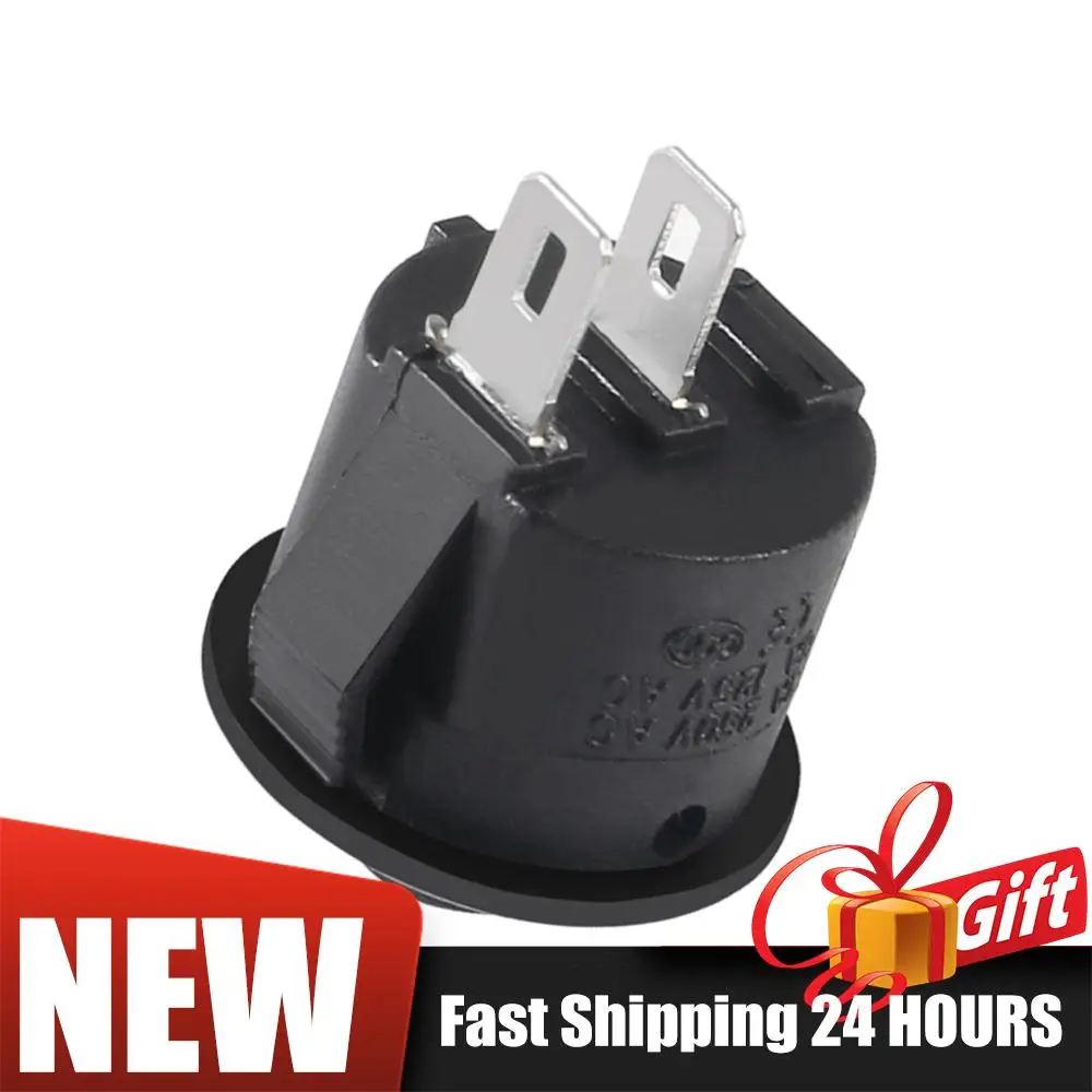 5/10/20PCS Round Rocker Switch ON Off 20mm DC12V-24V Toggle Switch for Car RV 2 Pin Wired Rocker Switch Auto Replacement Parts