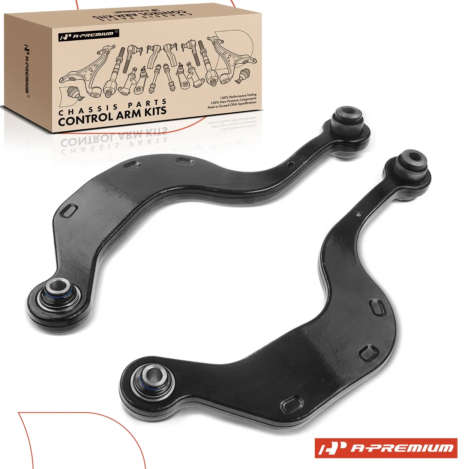 A-Premium 2x Rear Upper Control Arm Kit for Chevrolet Traverse 2009-2017 GMC Acadia 2007-2016 Buick Enclave 2008-2017