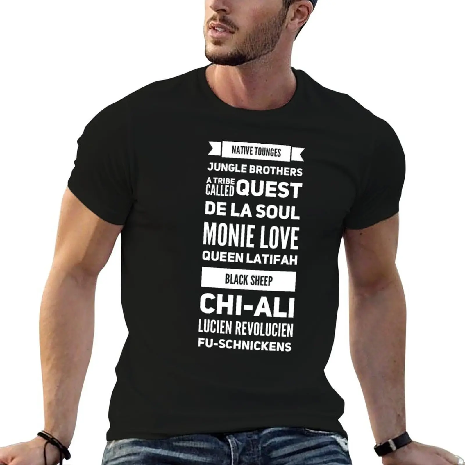 Native Tounges Rap Design T-Shirt t shirts for man graphic tees funny t shirts dark humor man t shirt designer T-shirt