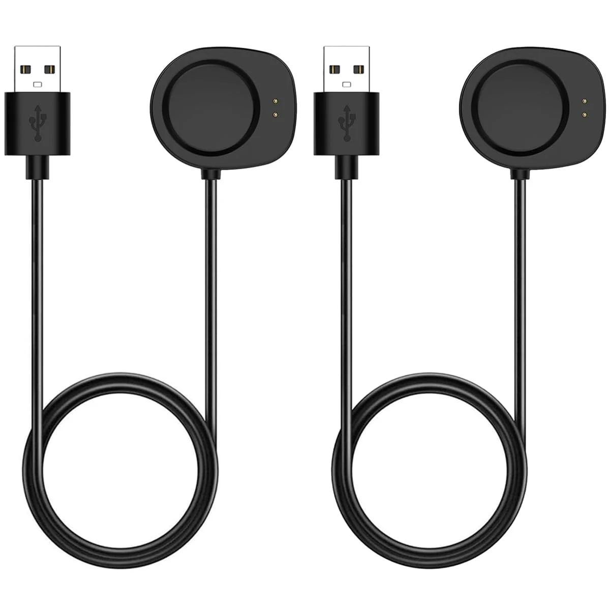 2-Pack Charging Cable for Amazfit T-Rex 3/Balance 2/1 USB Smartwatch Charger Replacement Charger