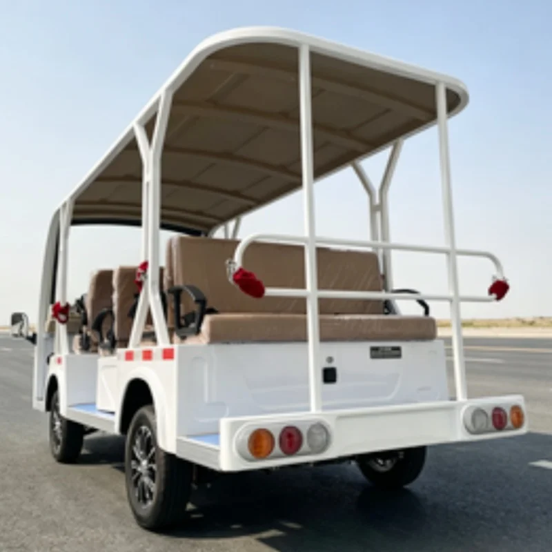 New Design Tourist Bus Electric Sightseeing Vehicle For Wholesale Scenic Sightseeing Bus With Luggage Rack Free Custom Color