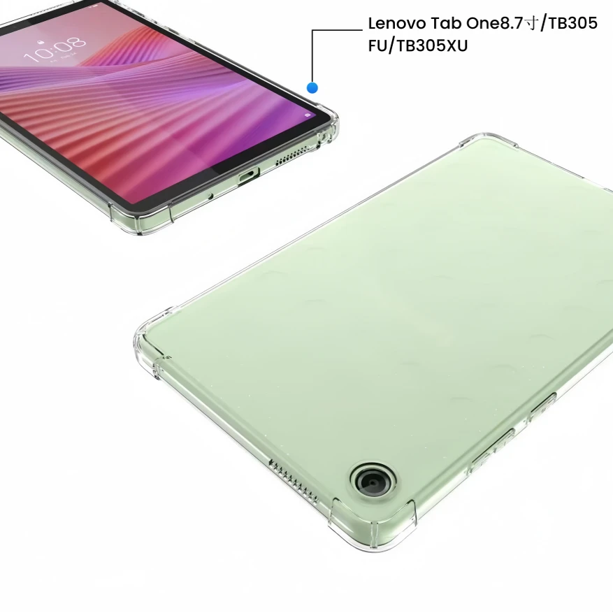 Case For Lenovo Tab One 8.7 Silicone soft shell TPU Airbag cover clear protective capa On Lenovo Tab K9 2025 TB305XU/TB305FU
