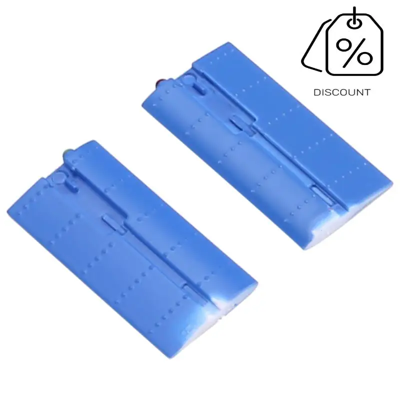 AS96-1Pair RC Elicottero Aggiornamento C138 Set di ali laterali per RC ERA C138 Bell 206 1:33 Parti di elicotteri RC Blu