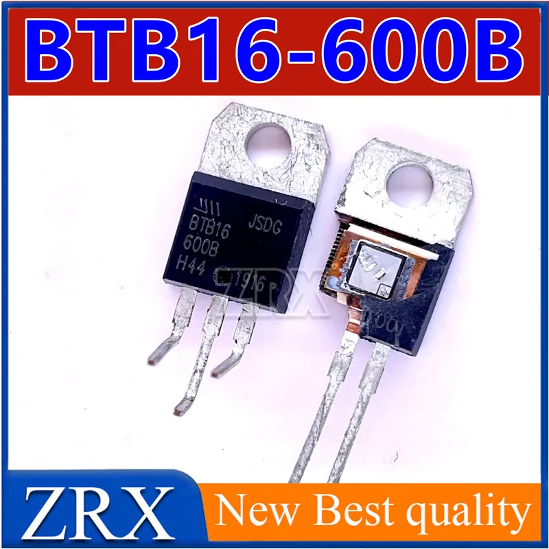 ไทริสเตอร์แบบสองทิศทาง BTB16-600B ใหม่5ชิ้น/ล็อตไป-220 BTB16600B