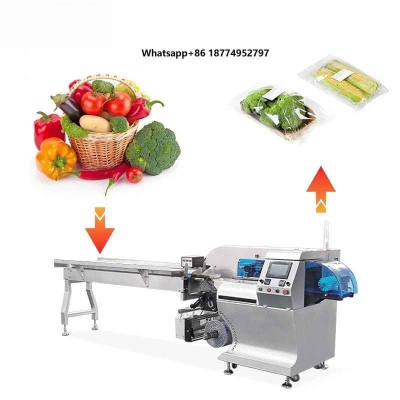 Fully Automatic Packaging Fresh Vegetables Potato Lettuce Spinach Pickles Frozen Vegetable Packing Machine Manufacturers