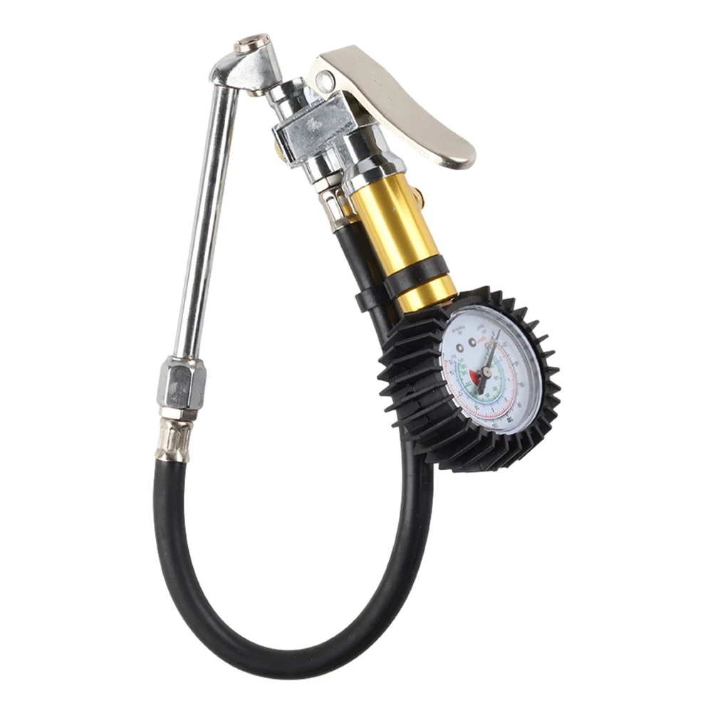 0-220Psi Car Tire Pressure Gauge with Rubber Hose Air Compressor High Precision Digital Tyre Pump Inflator for Car Trucks Tires