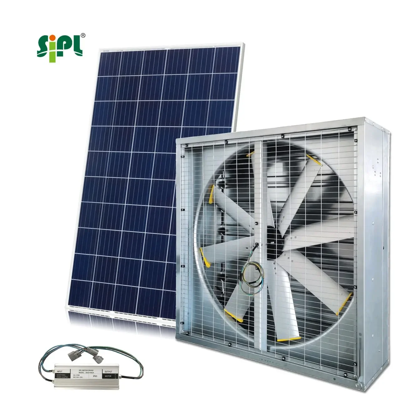 

2024 Energy Saving Poultry Farm Pig/Cow House Ventilation BLDC Motor Direct Drive Wall Heat Extract Solar Industrial Exhaust Fan