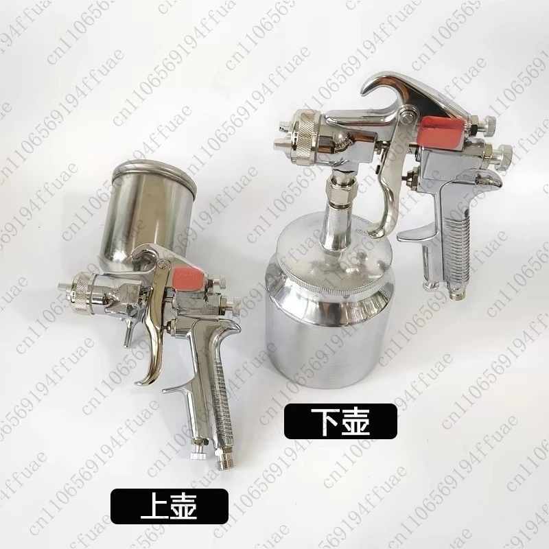 Model 502 Spray Gun with Upper and Lower Tanks, 1.4/1.8 Nozzles, Pneumatic Tool Spray Painting Kit