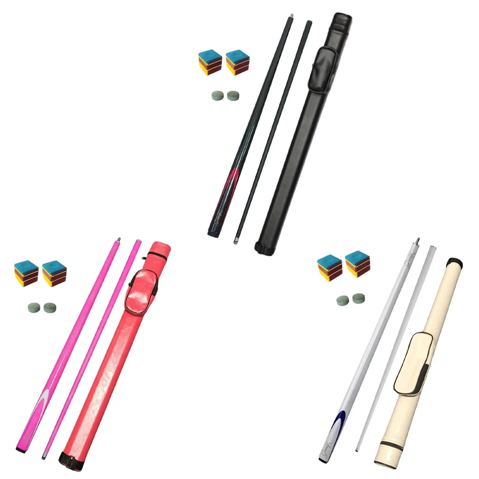 عصا البلياردو عصا البلياردو عصا البلياردو 9.5 مللي متر طرف أنيق محمول 1/2 مشترك للمنزل ممارسة المنافسة اللاعبين المبتدئين #3