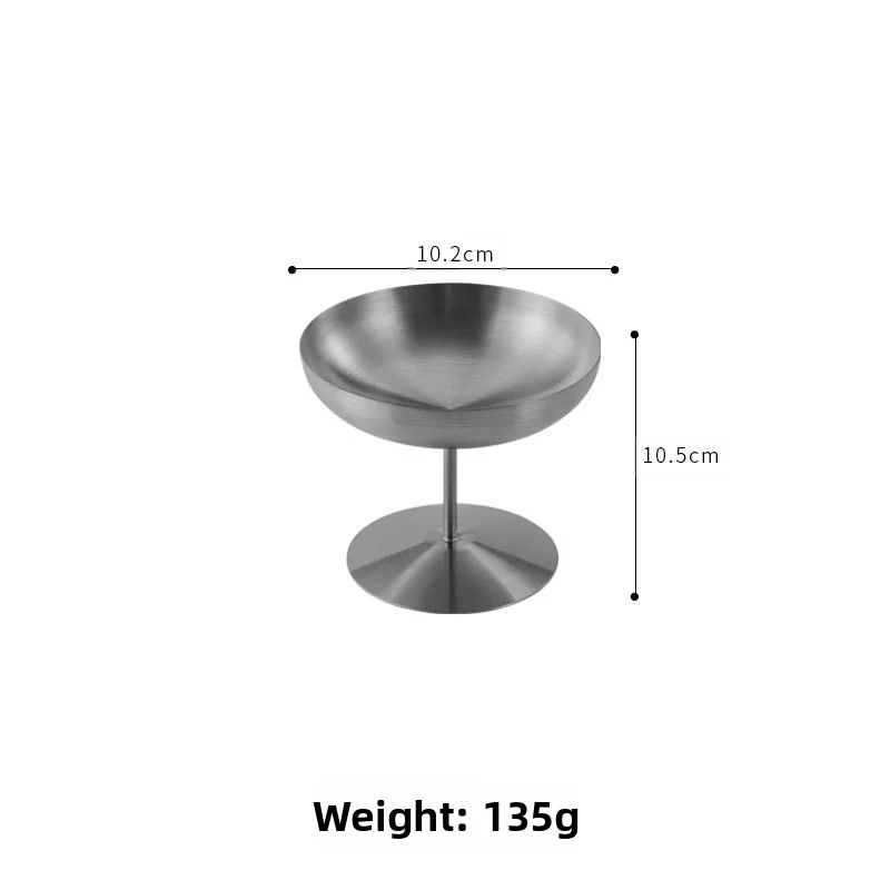Modern Stainless Steel Dessert Cups 150ml 250ml for Ice Cream Sundae Parfait and Cocktail with Stable Non Slip Base