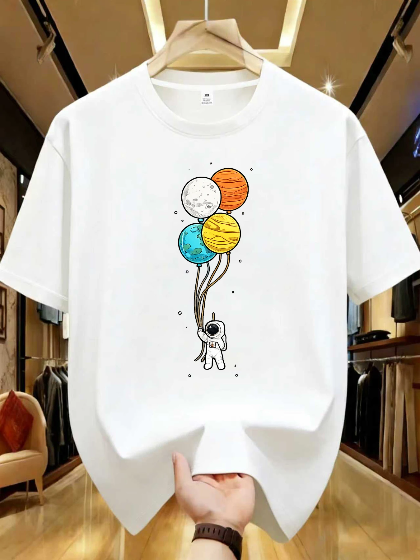 

【WDS0148】Модная женская футболка больших размеров с круглым вырезом и принтом в виде мультяшных рисунков, летняя повседневная футболка с короткими рукавами, универсальная, в уличном стиле