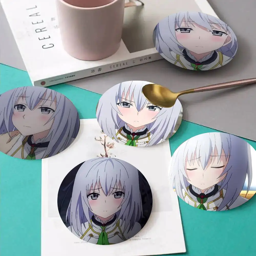 1pc Airi Arcadia Anime Characters Wooden Coaster Colour Printing Cup Mat Home Desk Decoration Gifts