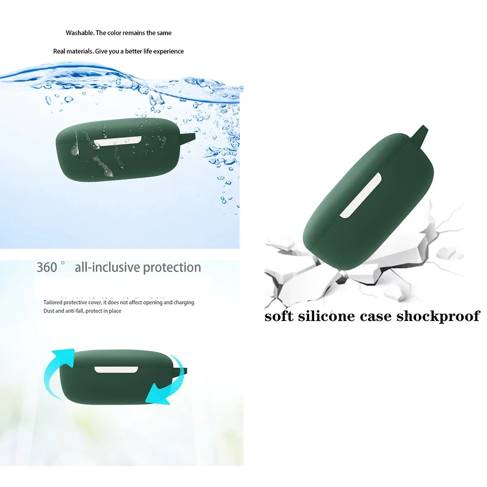 Funda de dibujos animados para auriculares Bluetooth 1 MORE S30, funda bonita de melocotón/aguacate/Animal, funda de silicona para 1 more s30