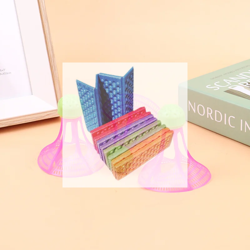 

[LA]3Pcs Windproof Nylon Badminton Outdoor Anti-Wind Ball Plastic Balls Nylon Shuttlecock Stable Resistance Sport Training Balls