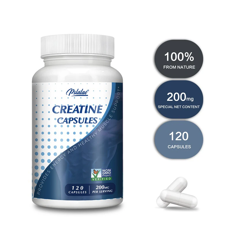 Creatine Capsules - Enhances Muscle Endurance and Energy Support, Improves Athletic Performance