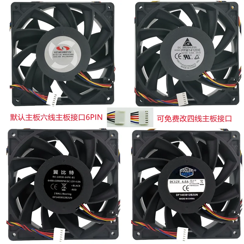 New original Delta 12V 12cm/14cm 1.6A/2.7A violence chassis fan ant S7S9 wing bit graphics card machine