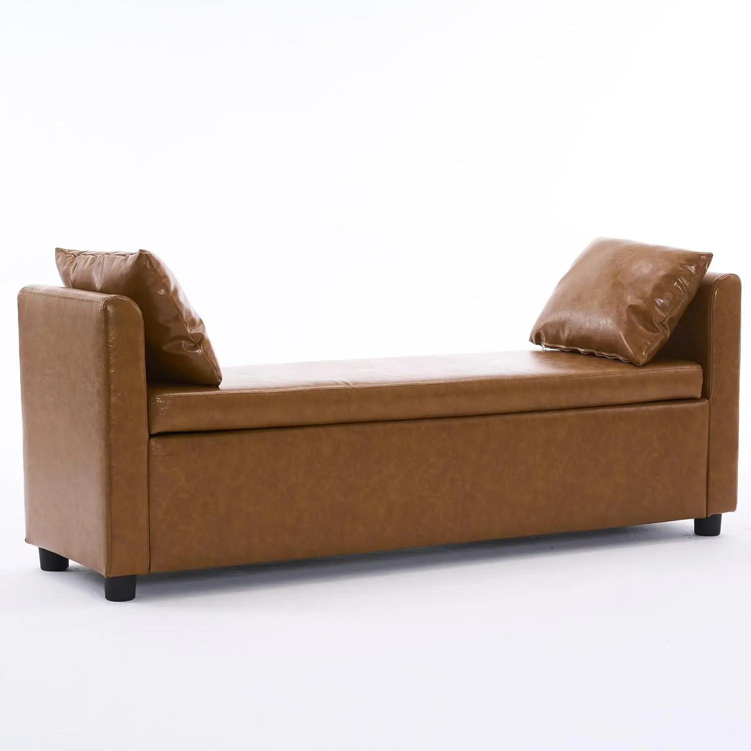 

Storage Bench for Bedroom, 55" Long Bench for King Size Bed, Modern Upholstered End of Bed Ottoman Bench, Customized