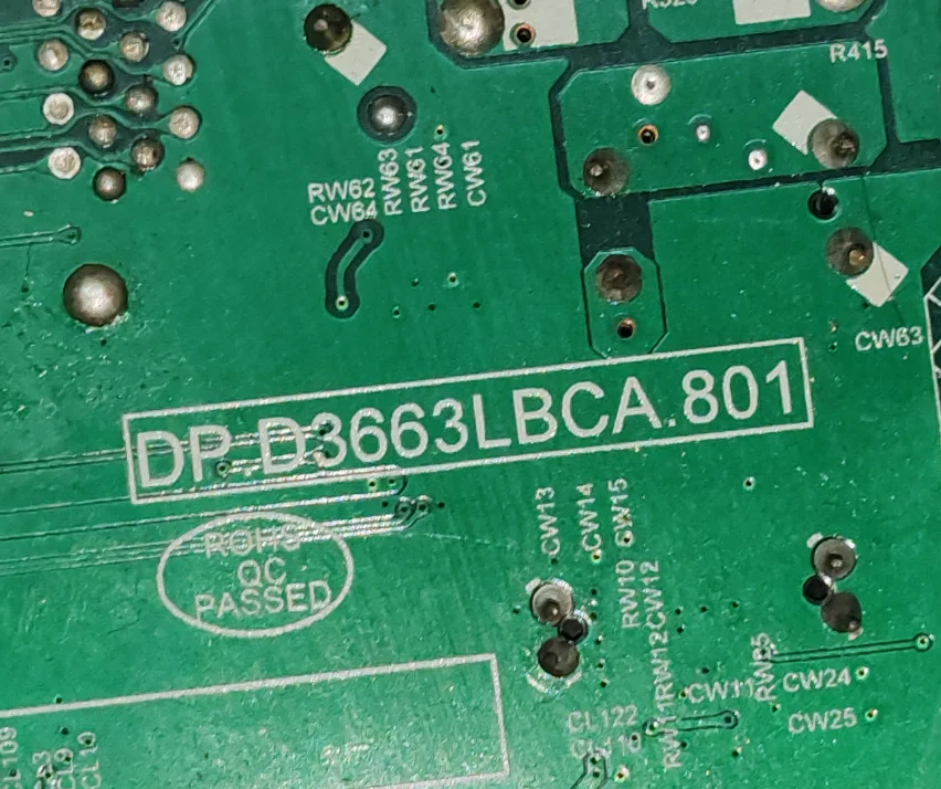 DP.D3663LBLA.801 Three in one TV motherboard, physical photo, tested well