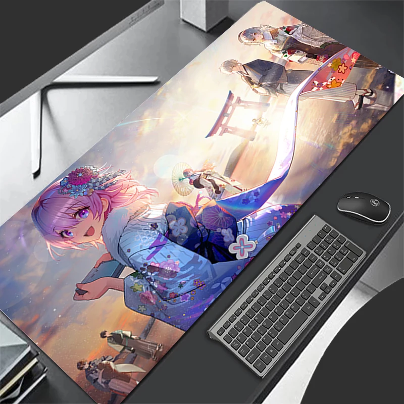 Mousepad Computer Gaming Accessories Keyboard Pad Office Rubber Mouse Pad Decoracion Desk Mouse Mat Honkai Star Rail March 7th