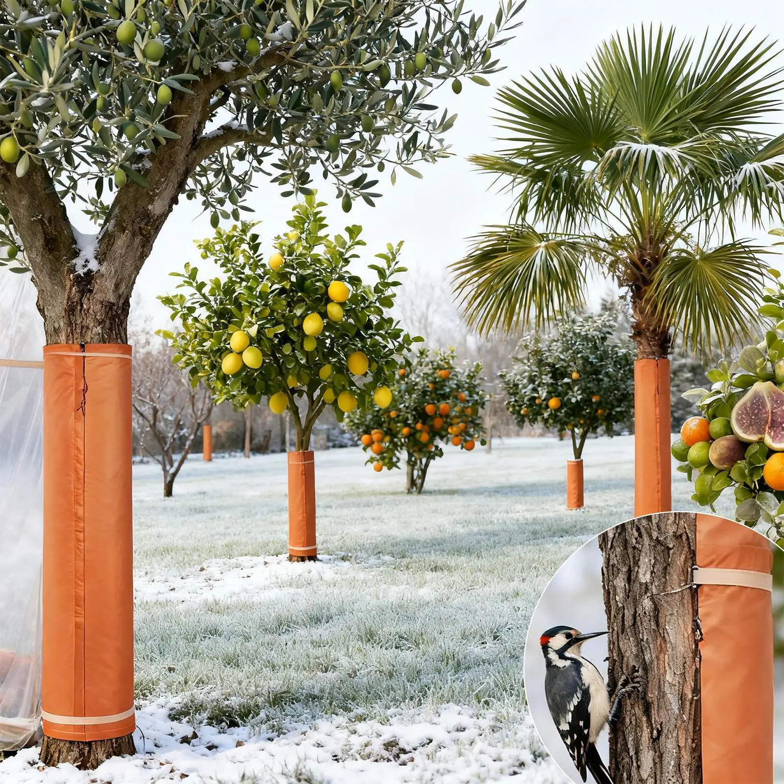 

Winter Palm Tree Root Protector Insulation Wrap Palm Tree Root Protection Sleeve Wind Guard Palm Tree Trunk Wind Guard