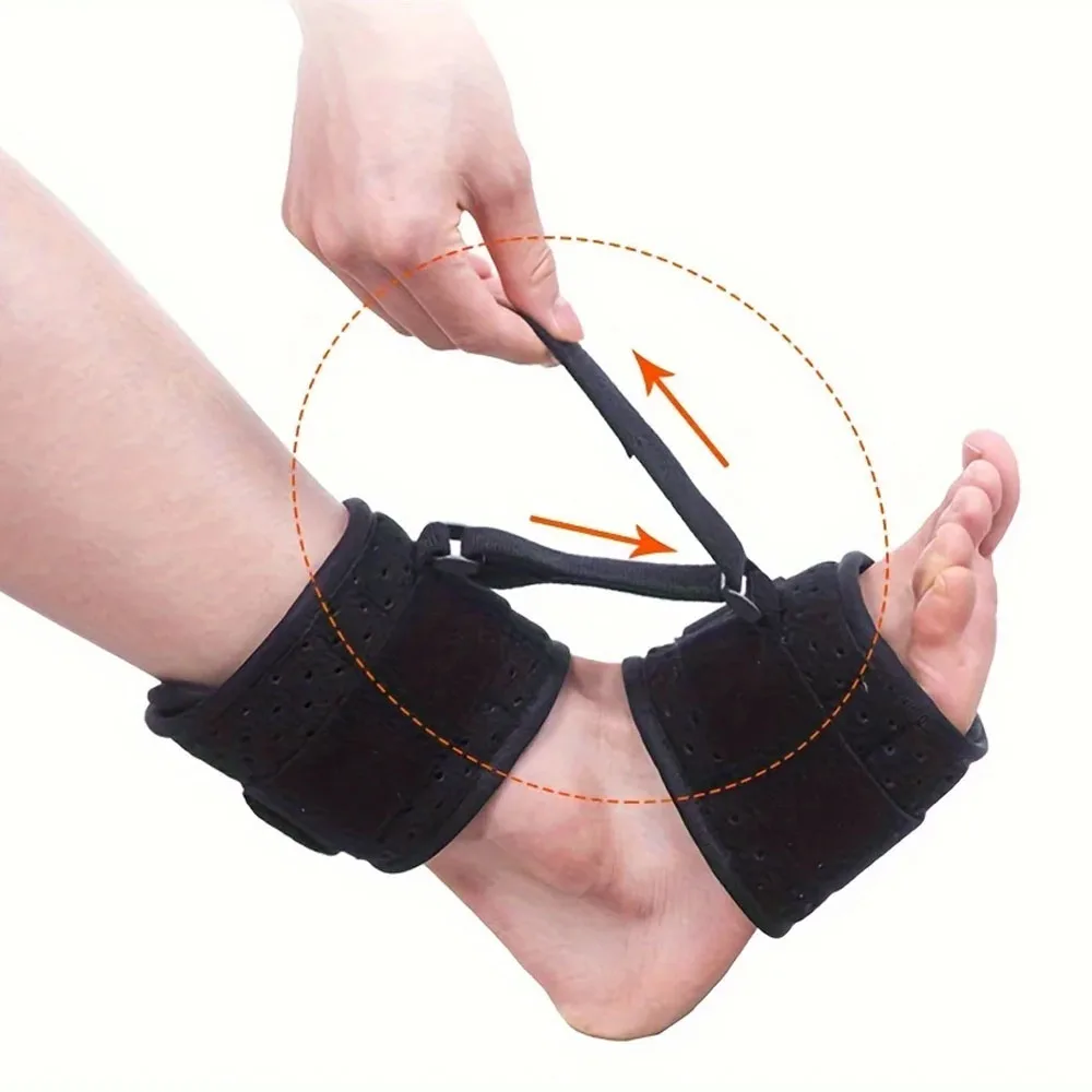1 Stück Plantarfasziitis Dorsal Nacht- & Tages-Schiene Fußorthese Stabilisator Verstellbare Fußheber-Orthese zur Schmerzlinderung