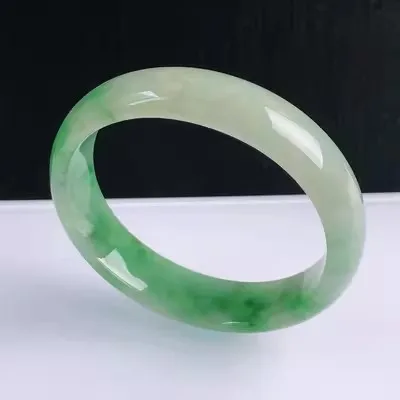 

Natural Myanmar Jade 54mm-62mm bracelet exquisite princess bracelet to send girlfriend to send mother Hetian jade