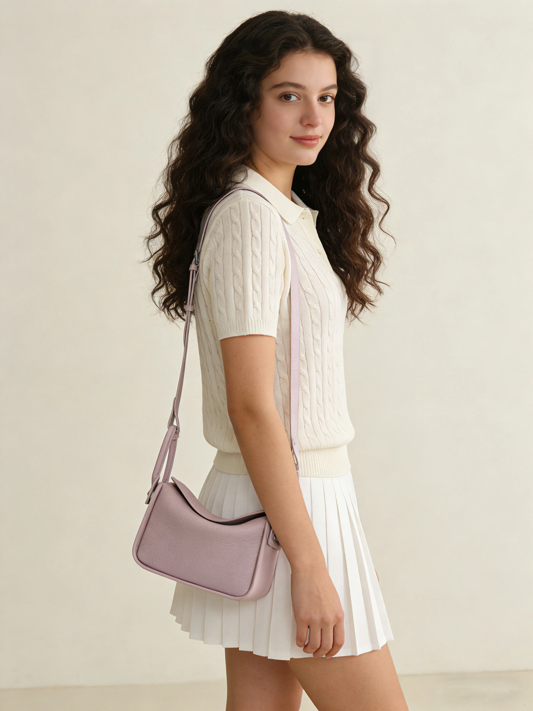Premium Top-Layer Cowhide Leather Crossbody Bag Elegant Underarm Single Shoulder Bag Compact And Stylish