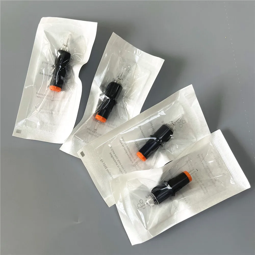 

50 шт. иглы для картриджей для татуировки 1RL/3RS/5RM/9M1 стерилизованная безопасность для перманентного макияжа бровей губ