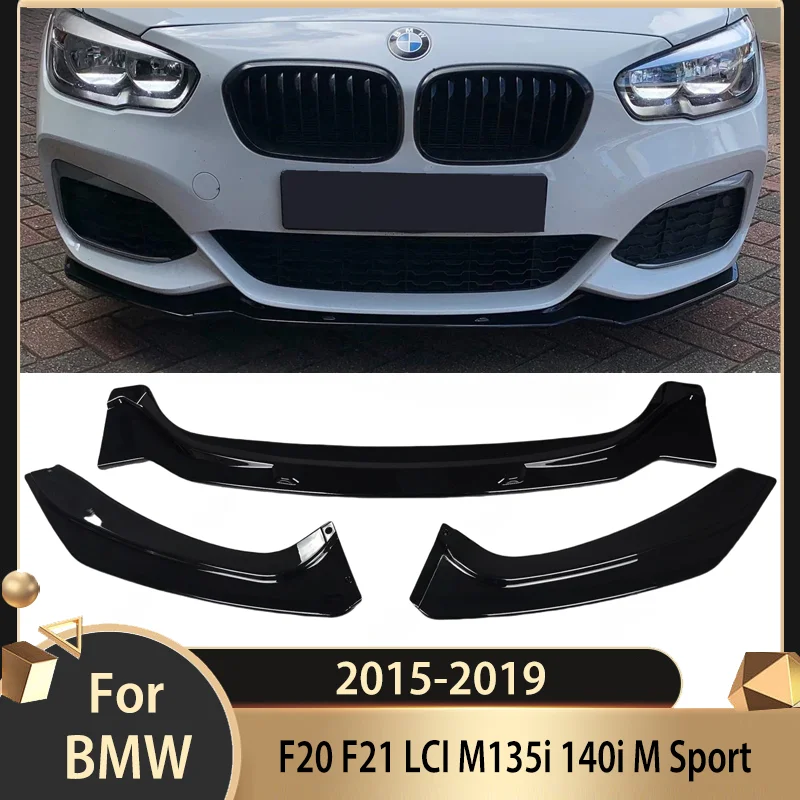 

For BMW F20 F21 LCI M135i 140i M Sport 2015 2016 2017 2018 2019 Maxton Front Lip Spoiler Splitter Diffuser Bumper body kit